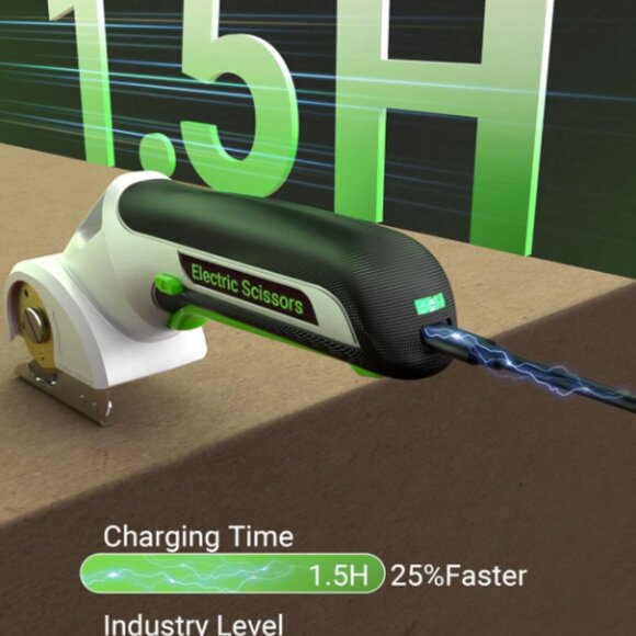 NEW 4V Cordless Electric Scissors, Cardboard Cutter - Picture 6 of 7